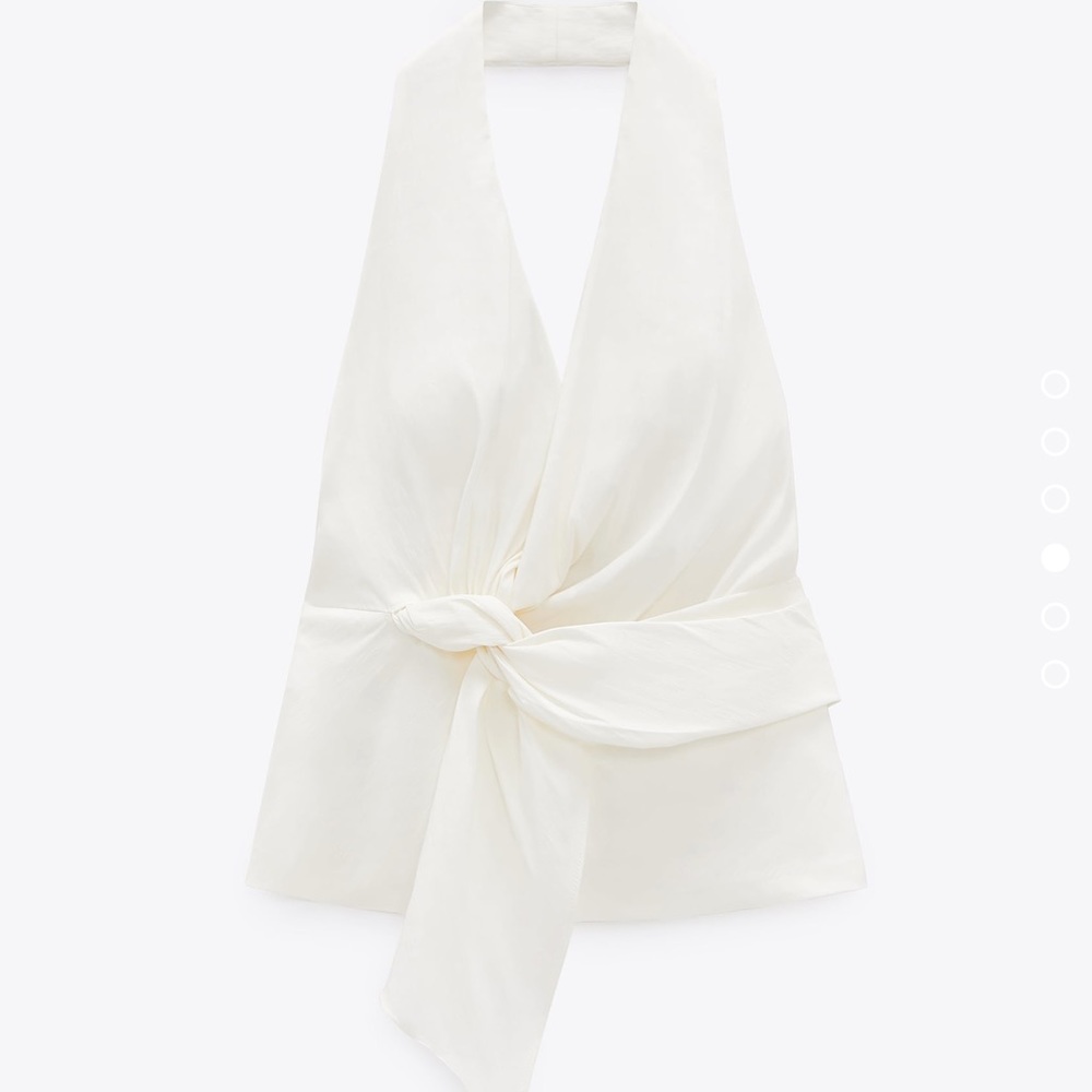 NWOT Linen blend halter top